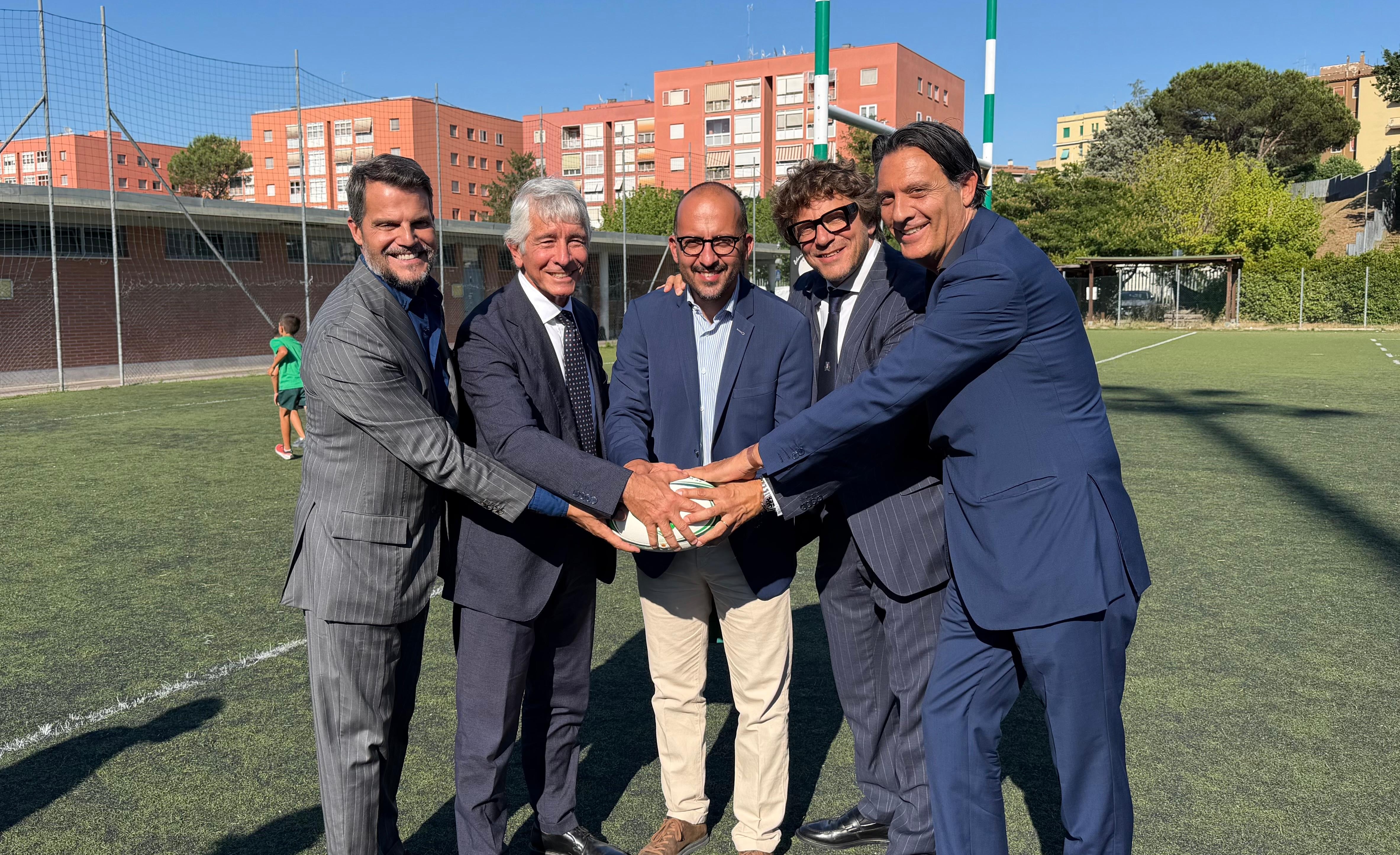 Siglato l'accordo per la riqualificazione del campo da rugby al quartiere Corviale di Roma