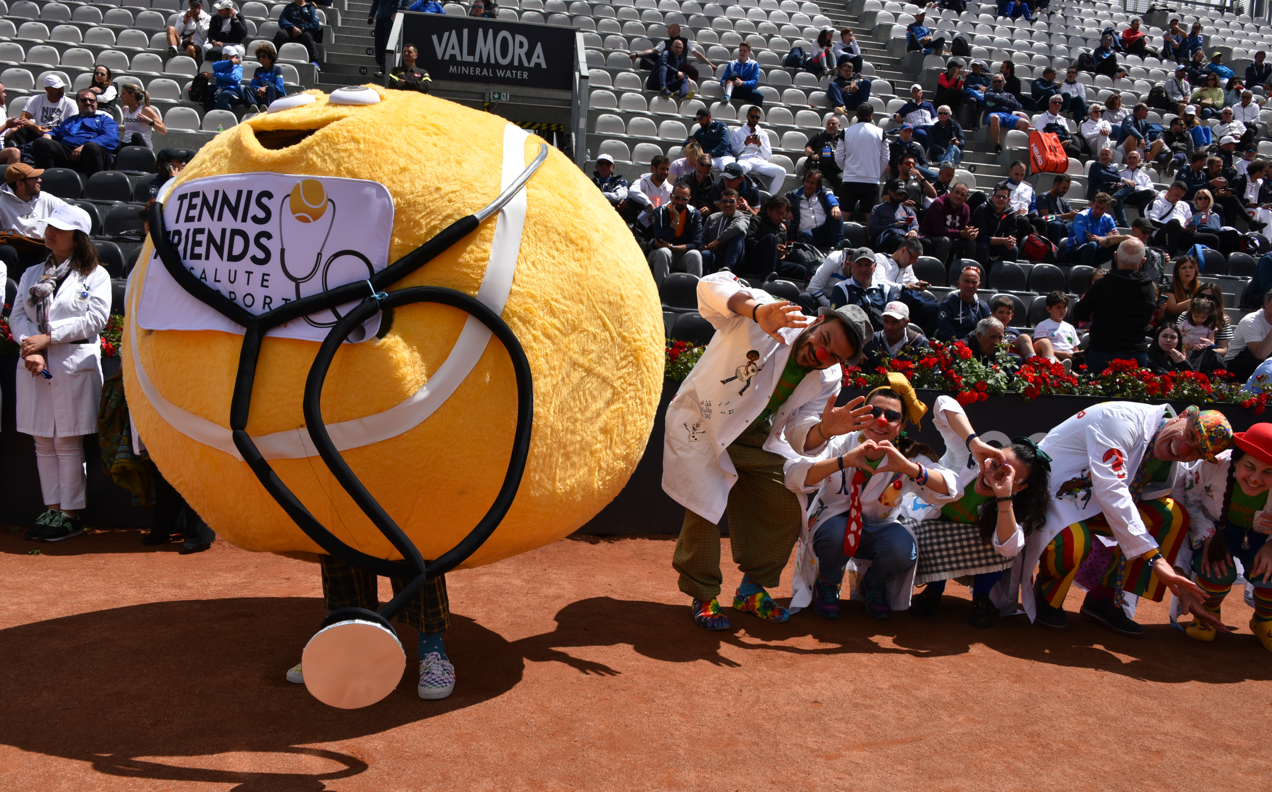 Tennis & Friends, at the Foro Italico prevention and sport on the occasion of the Internationals