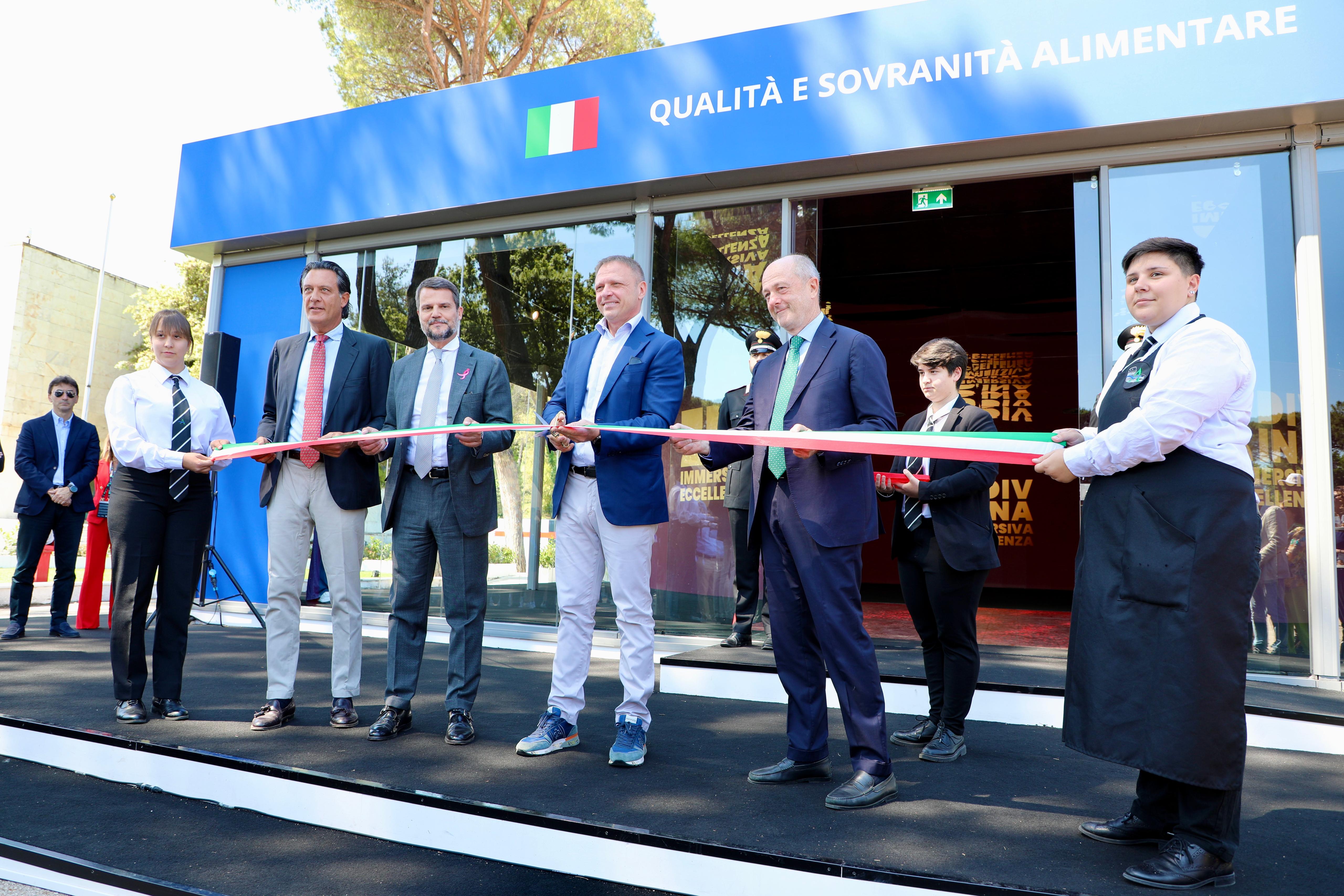 Internazionali BNL d'Italia di tennis. Inaugurato "Divina", lo spazio dedicato alle eccellenze italiane a cura del Ministero dell'Agricoltura e della Sovranità alimentare