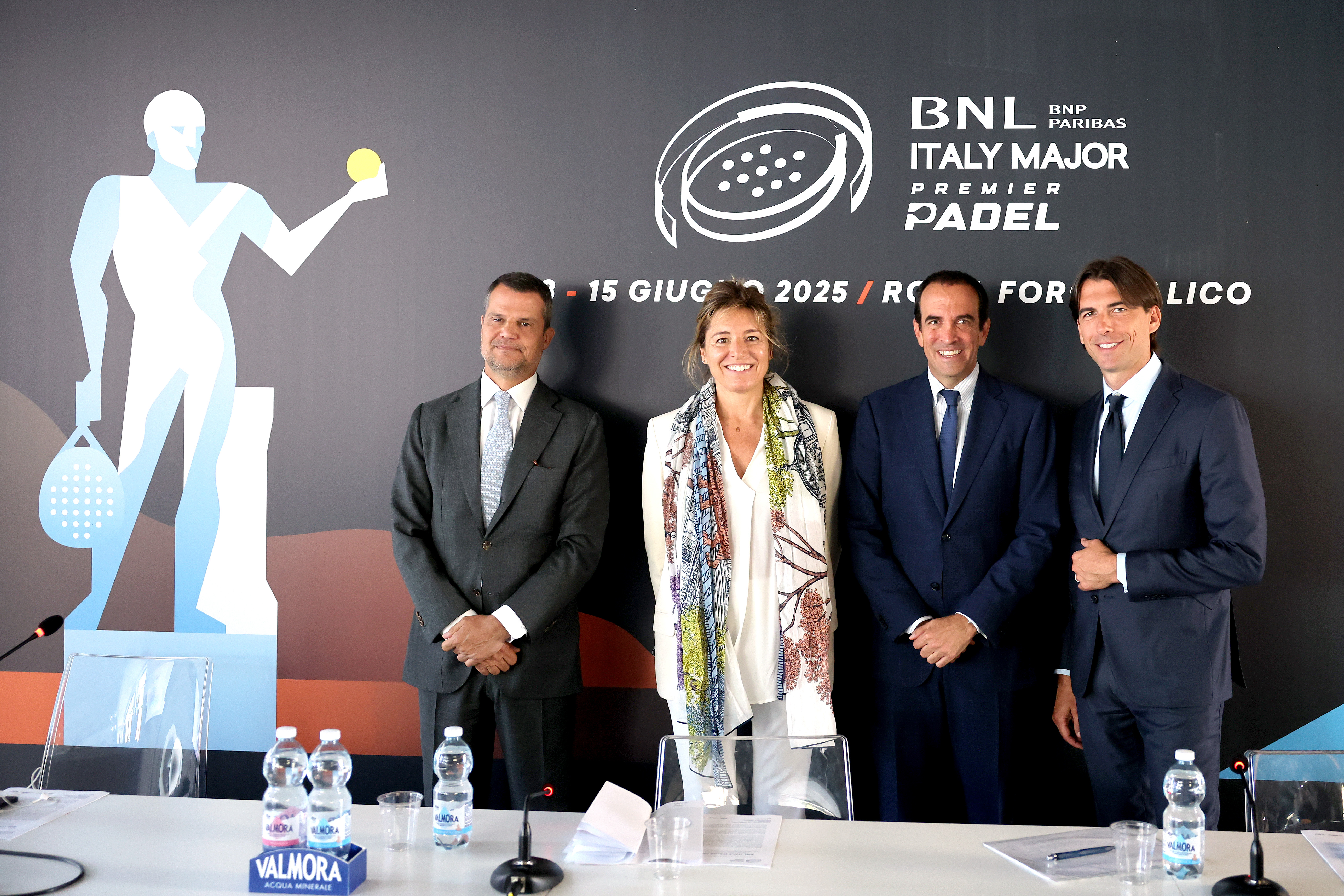 Presentato il Bnl Italy Major Premier Padel: al Foro Italico dall’8 al 15 giugno lo spettacolo dei top players del circuito