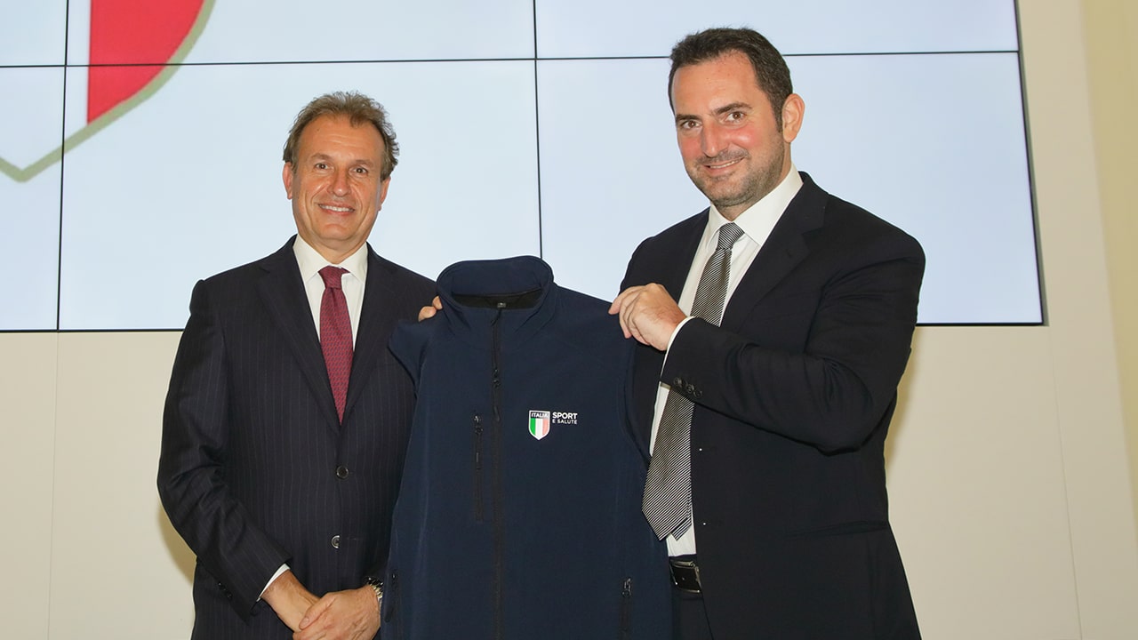 Il Ministro dello Sport Vincenzo Spadafora incontra il Presidente Vito Cozzoli e i dirigenti della Società a Palazzo H, un confronto costruttivo sulla Legge Delega