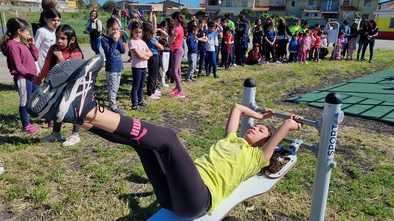 The “open-air gym” created by Sport and Salute has been inaugurated in Sedilo