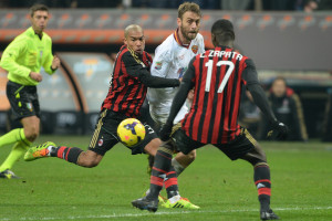 de rossi contrasto de jong milan roma 2013