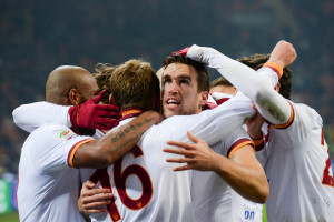 esultanza gol strootman milan roma 20134  