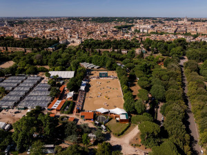 piazza di siena drone piazza di siena drone