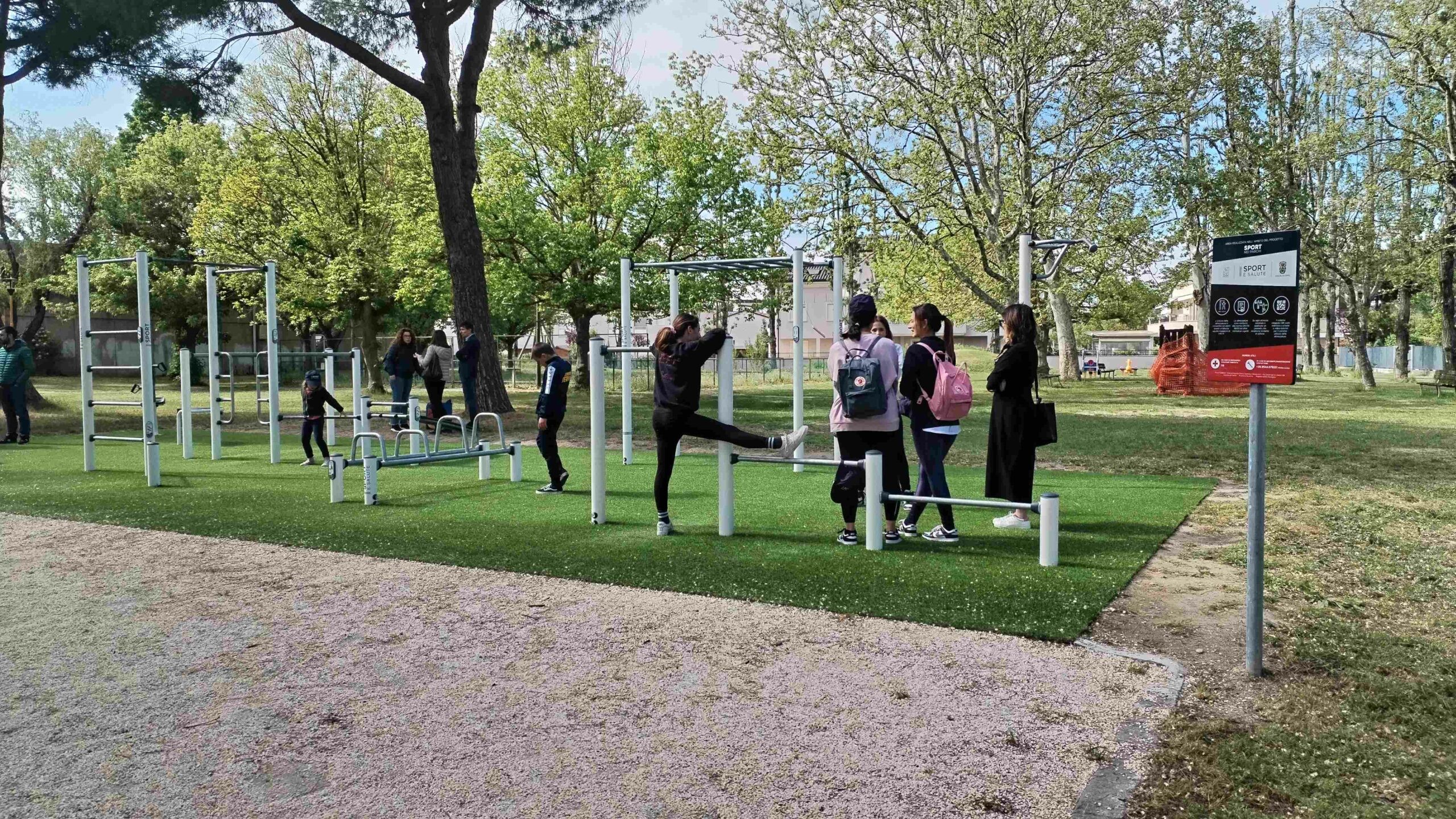 Cervia, the park becomes a connected open-air gym
